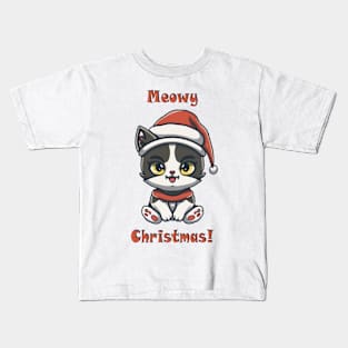 Meowy Christmas! Kids T-Shirt